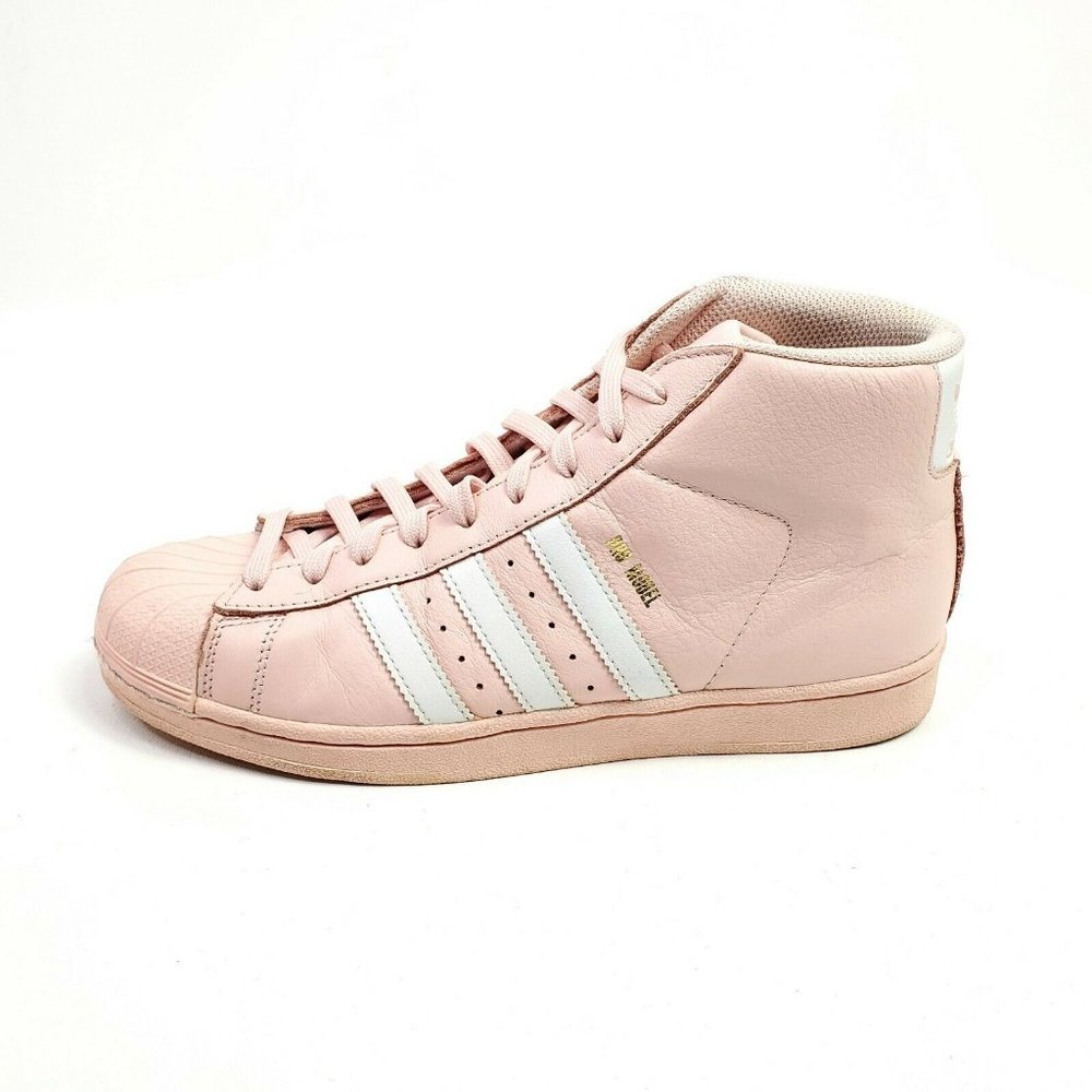 Adidas Pro Model Youth Shoes Size 7 Pink Gold Sneaker Womens Size 9 EU 40 CQ0621 - Picture 1 of 10